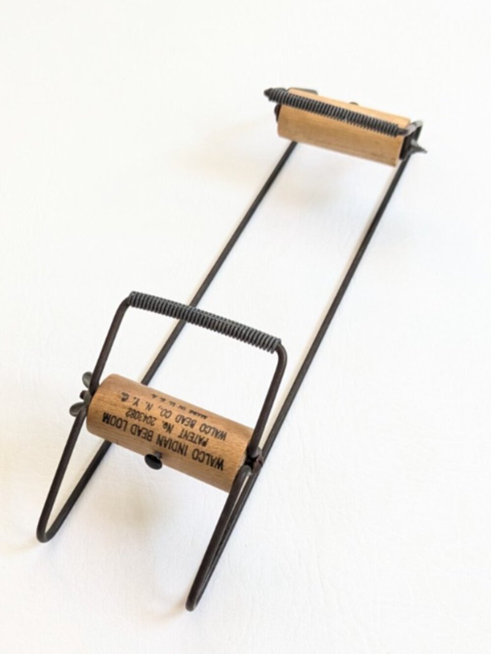 Vintage Walco Indian Bead Loom Wood and Metal Made in USA Patent 2043082